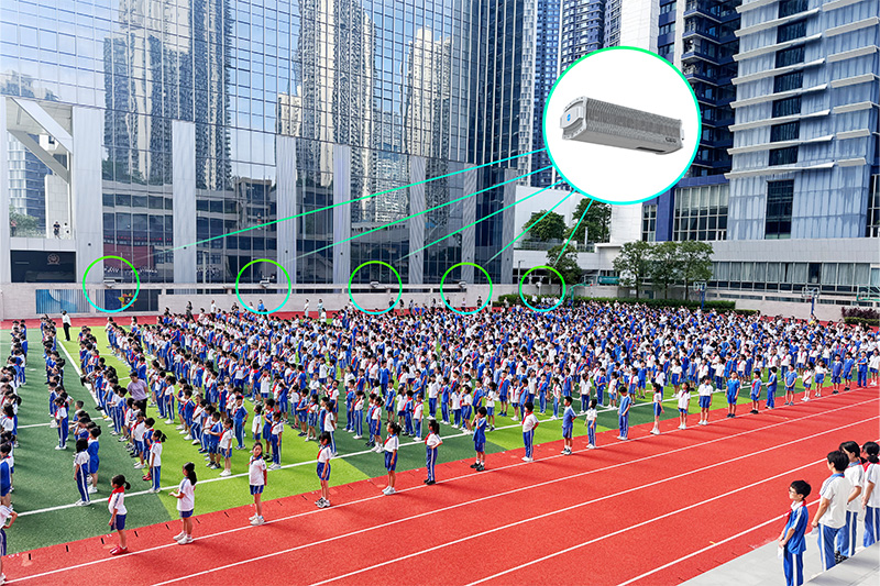 濱海小學部署安裝安靜操場系統