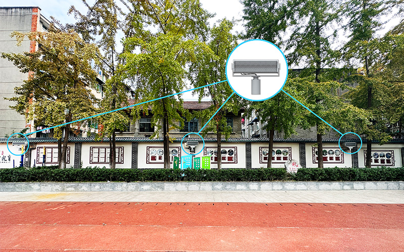 浣花小學規(guī)劃部署了安靜操場系統(tǒng)