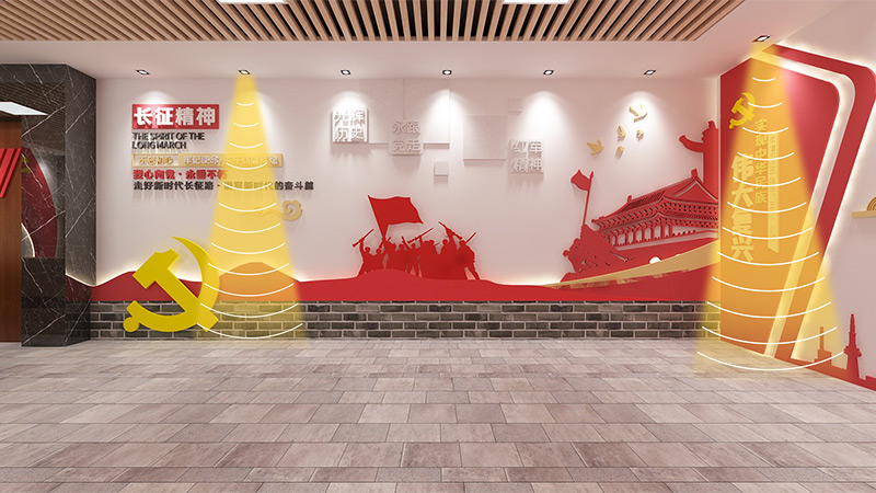 黨建活動(dòng)室定向音箱定向發(fā)聲示意圖