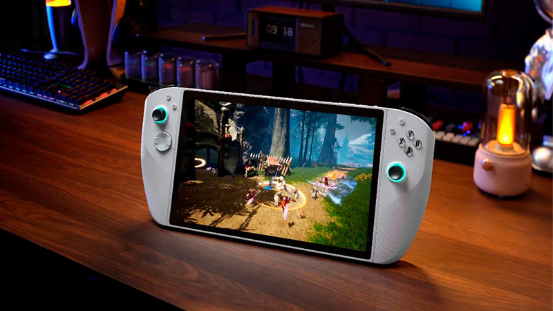 搭載聚音屏技術(shù)的騰訊游戲裸眼3D游戲掌機