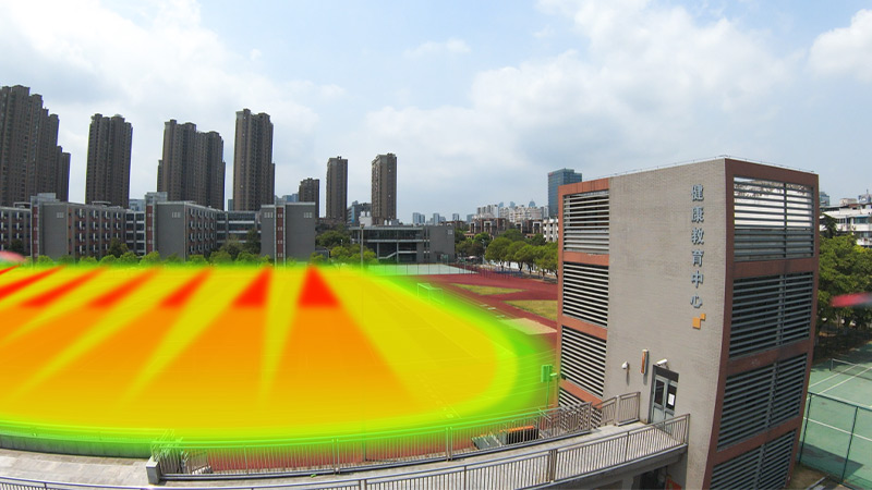 室外定向音柱:為學校操場打造精準聲環境,不擾民!